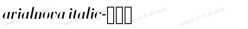 arialnova italic字体转换